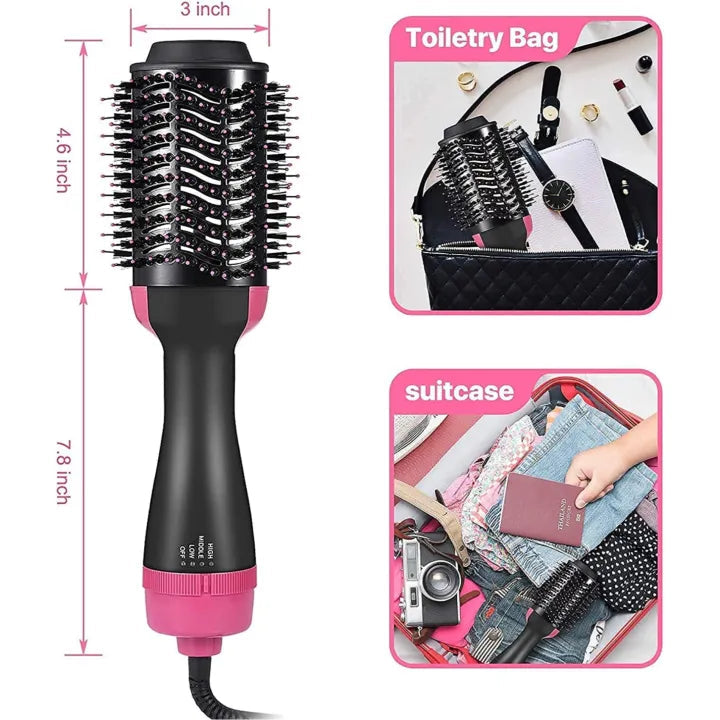 One Step™️ 4 in 1 Blow Hair Brush, Dryer, Straightening & Curl