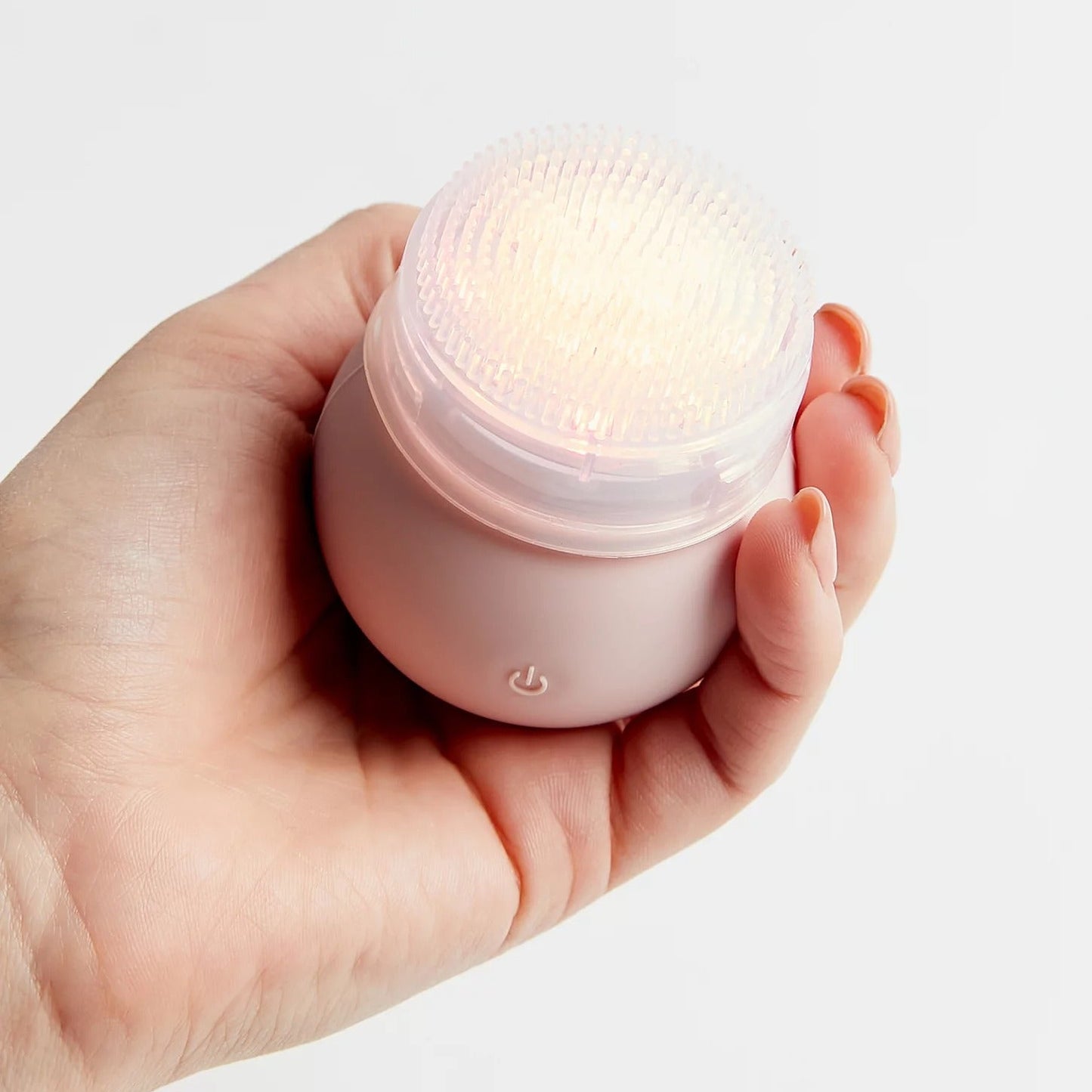 Vanity Planet Red LED Silicone Face Scrubber - Deep Pore Cleansing Brush + Red Light Therapy for Aging Skin